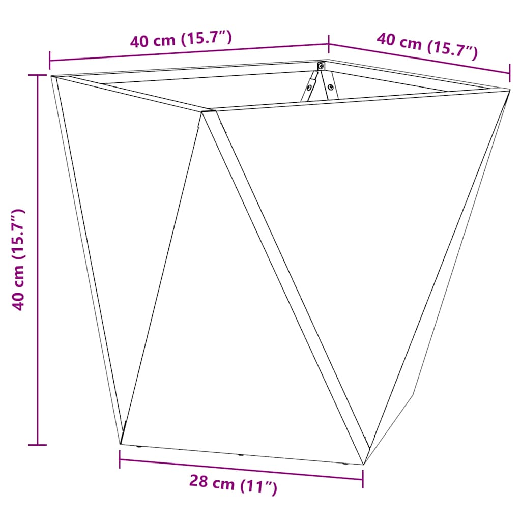 Lovelis 2 pcs Sidabro 40 x 40 x 40 cm Nerūdijantis Plienas