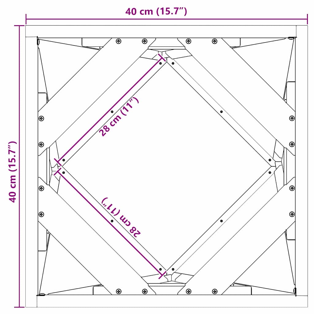 Lovelis Sidabro 40 x 40 x 40 cm Cinkuota plienas