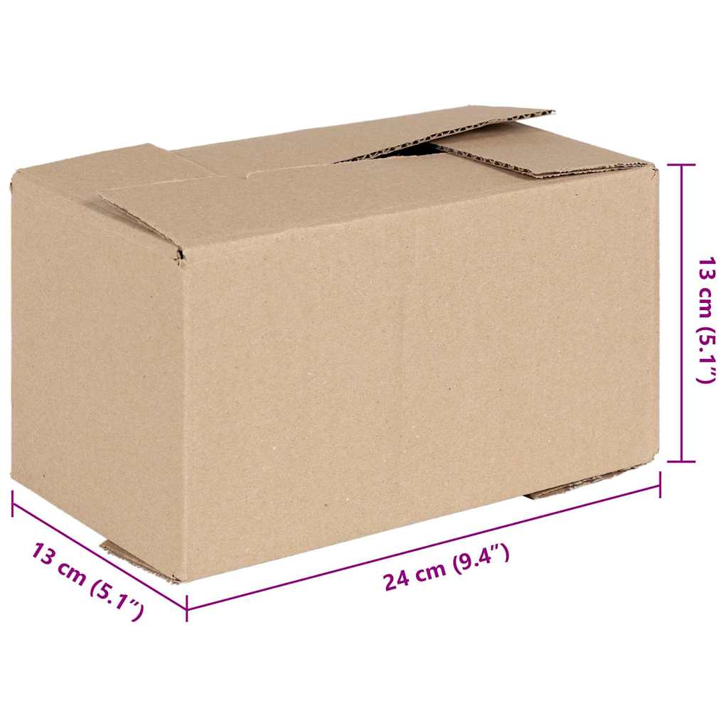 Sulankstoma dėžė 50 pcs Natūrali 24 x 13 x 13 cm Kartonas