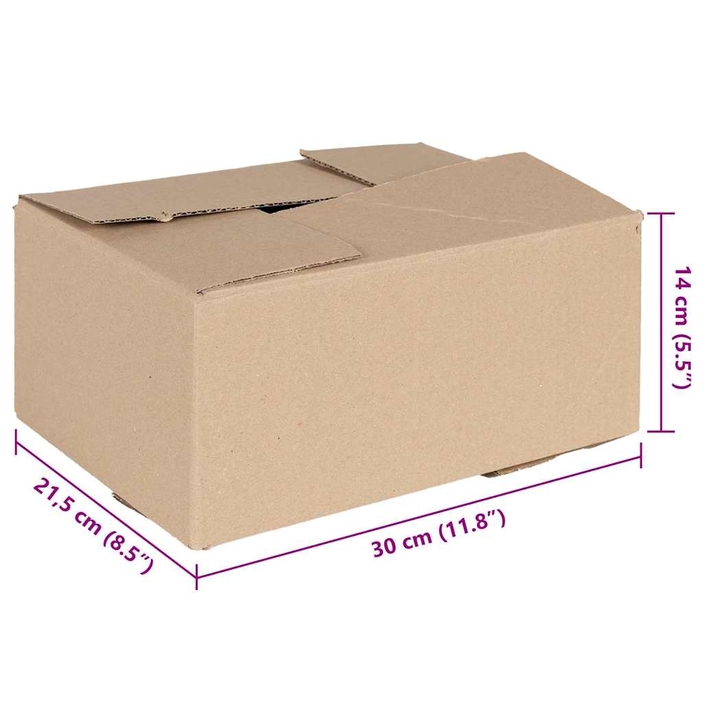 Sulankstoma dėžė 50 pcs Natūrali 30 x 21,5 x 14 cm Kartonas