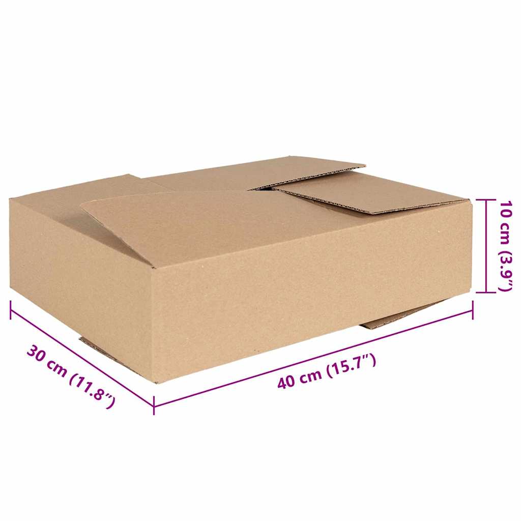 Sulankstoma dėžė 50 pcs Natūrali 40 x 30 x 10 cm Kartonas