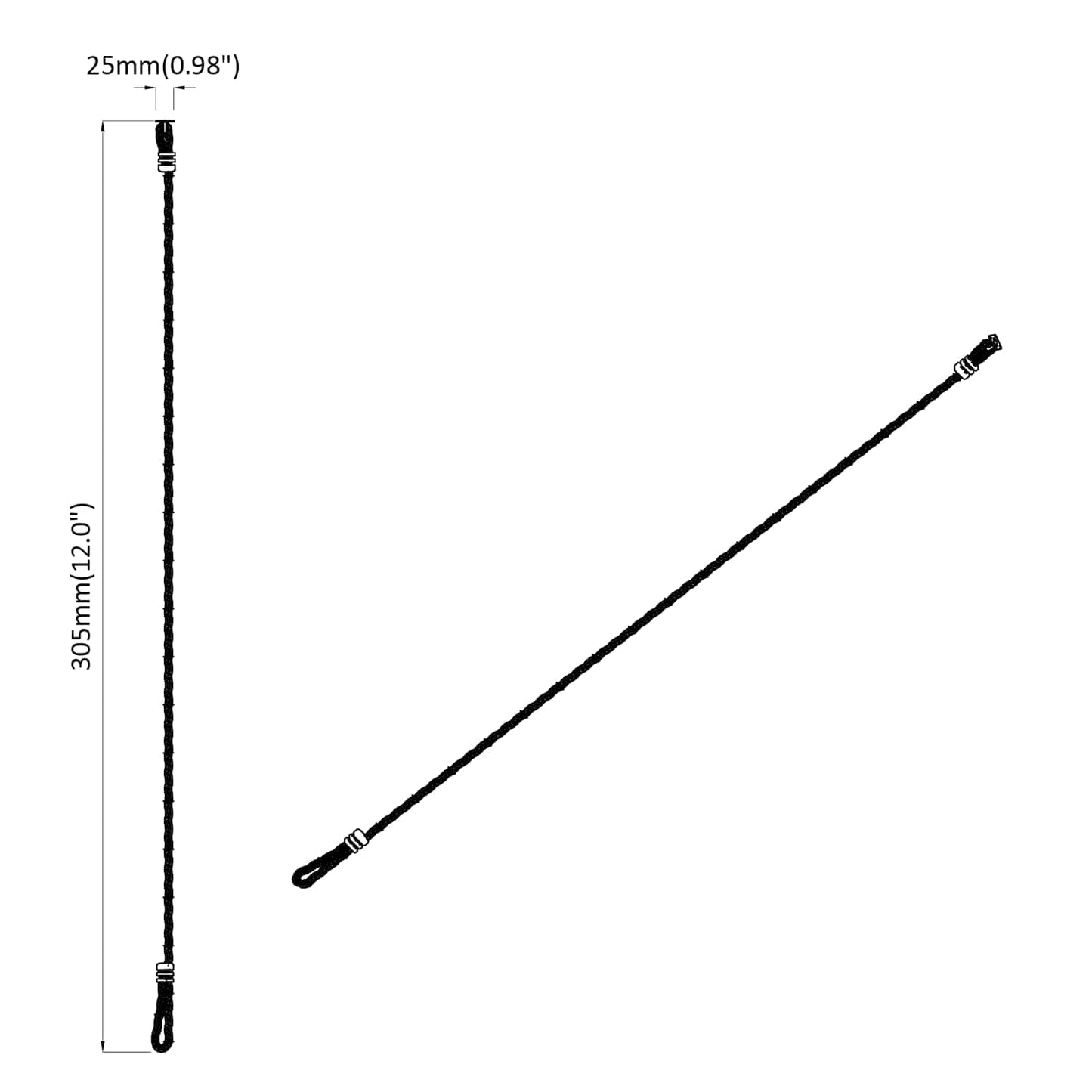 Kopimo virvė Ruda 305 cm Nailonas