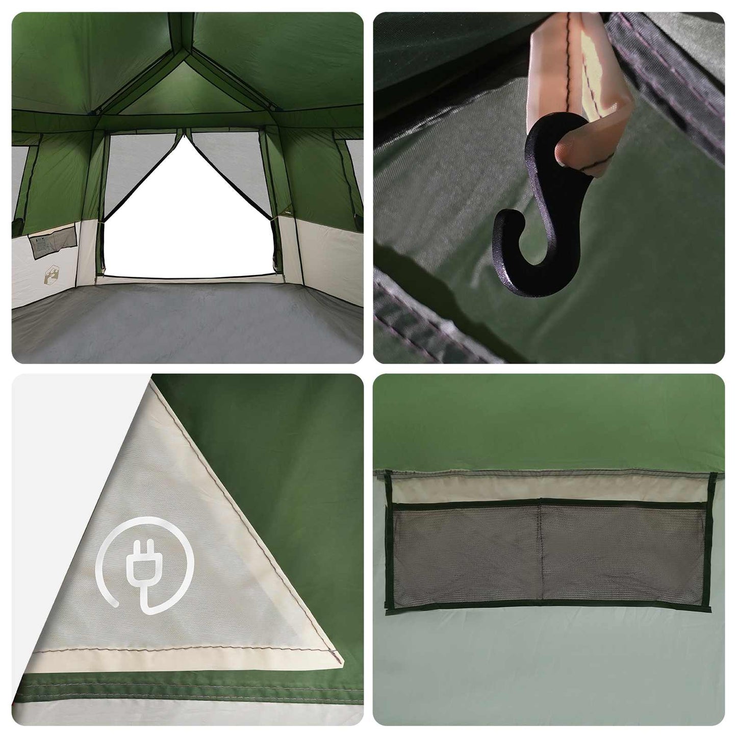 Momentinė Palapinė ALTA Žalia 458 x 400 x 230 cm Plienas