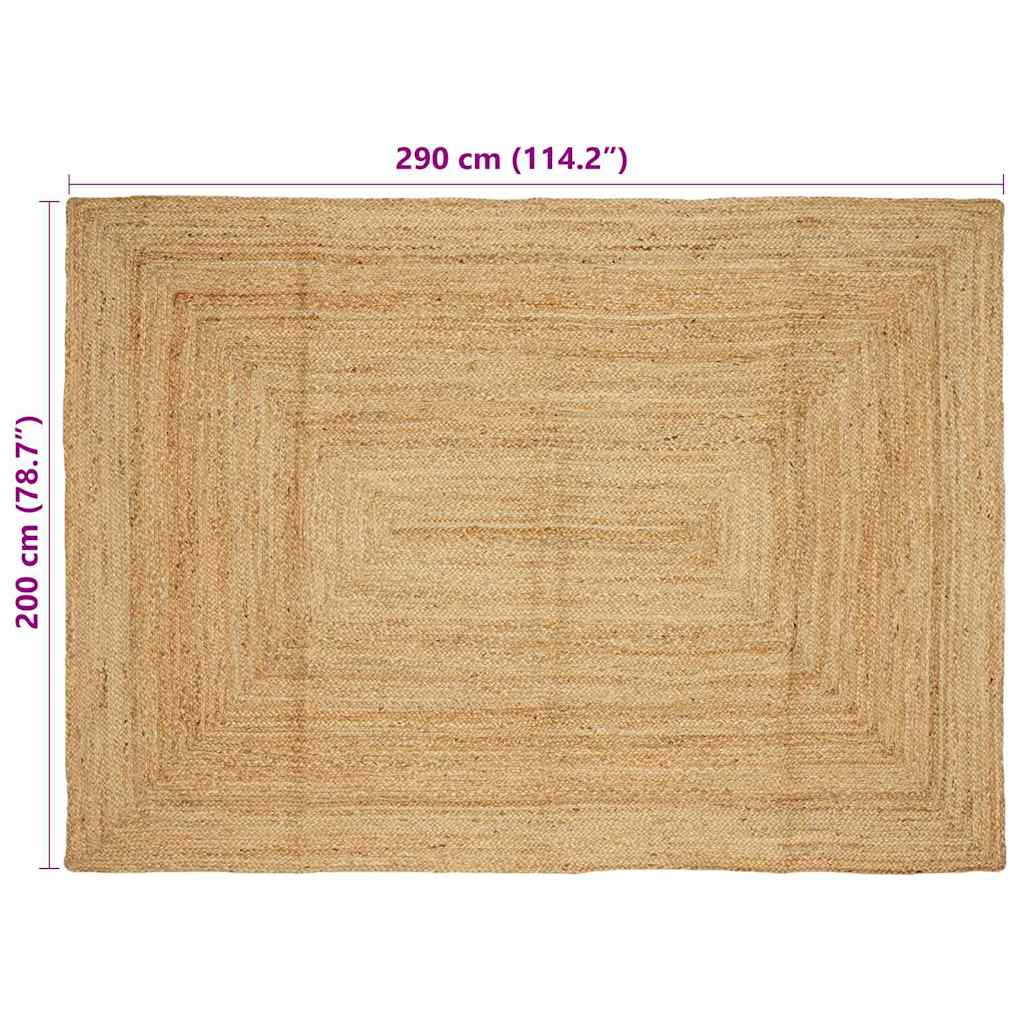 Kilimas Smėlio 200 x 290 cm Džiutas