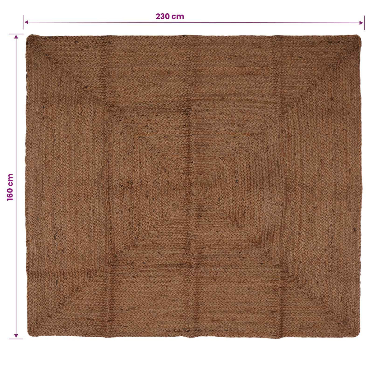 Kilimas Pilka 160 x 230 cm Džiutas