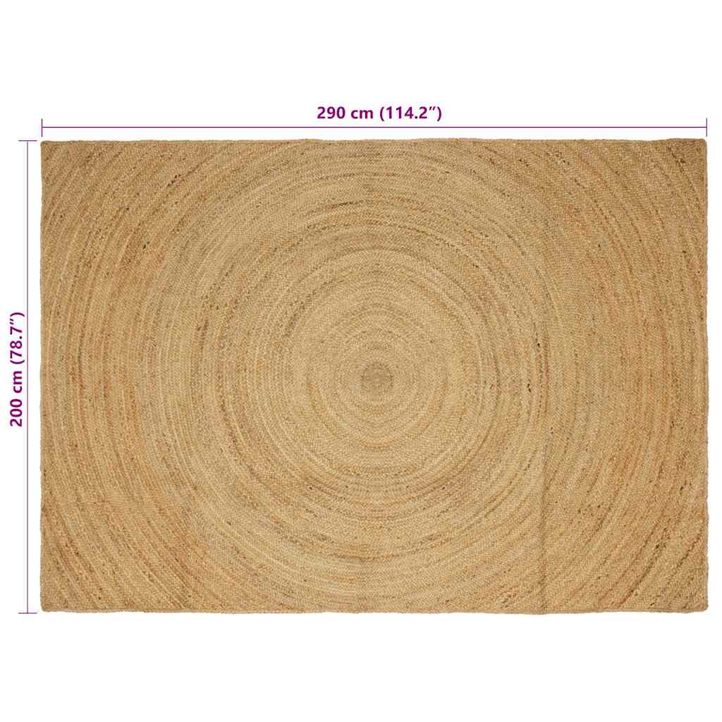 Zoninės kiliminės dangos Stačiakampio Ruda 200 x 290 cm Džiutas