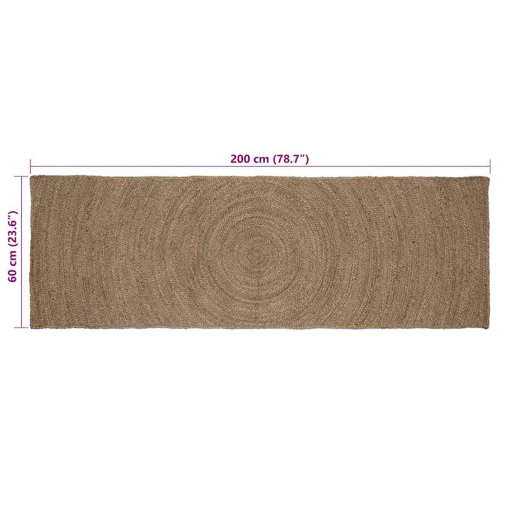 Zoninės kiliminės dangos Pilka 60 x 200 cm Džiutas