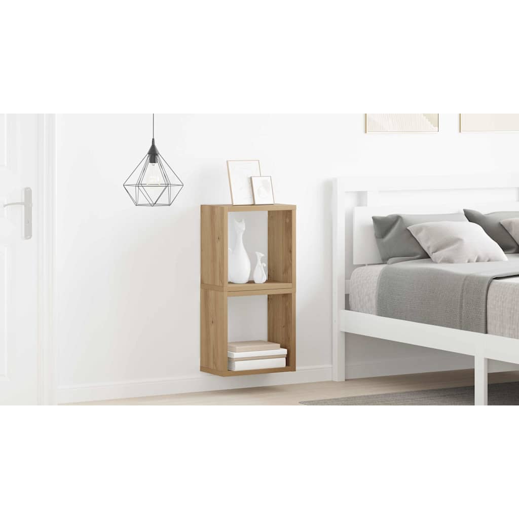 Sieninės lentynos 2 pcs artisano ąžuolo 26 x 15 x 26 cm