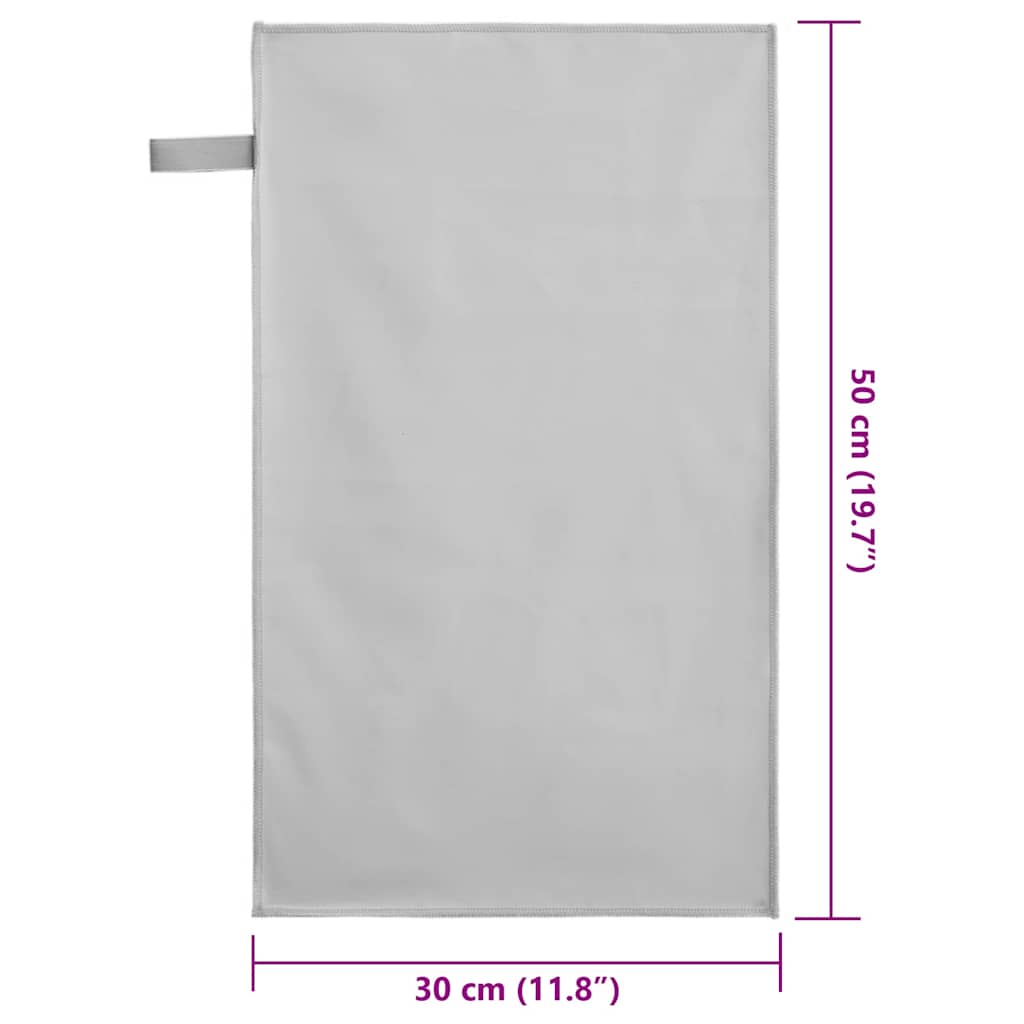 Sportiniai rankšluosčiai 2 pcs Pilka 50 x 30 cm