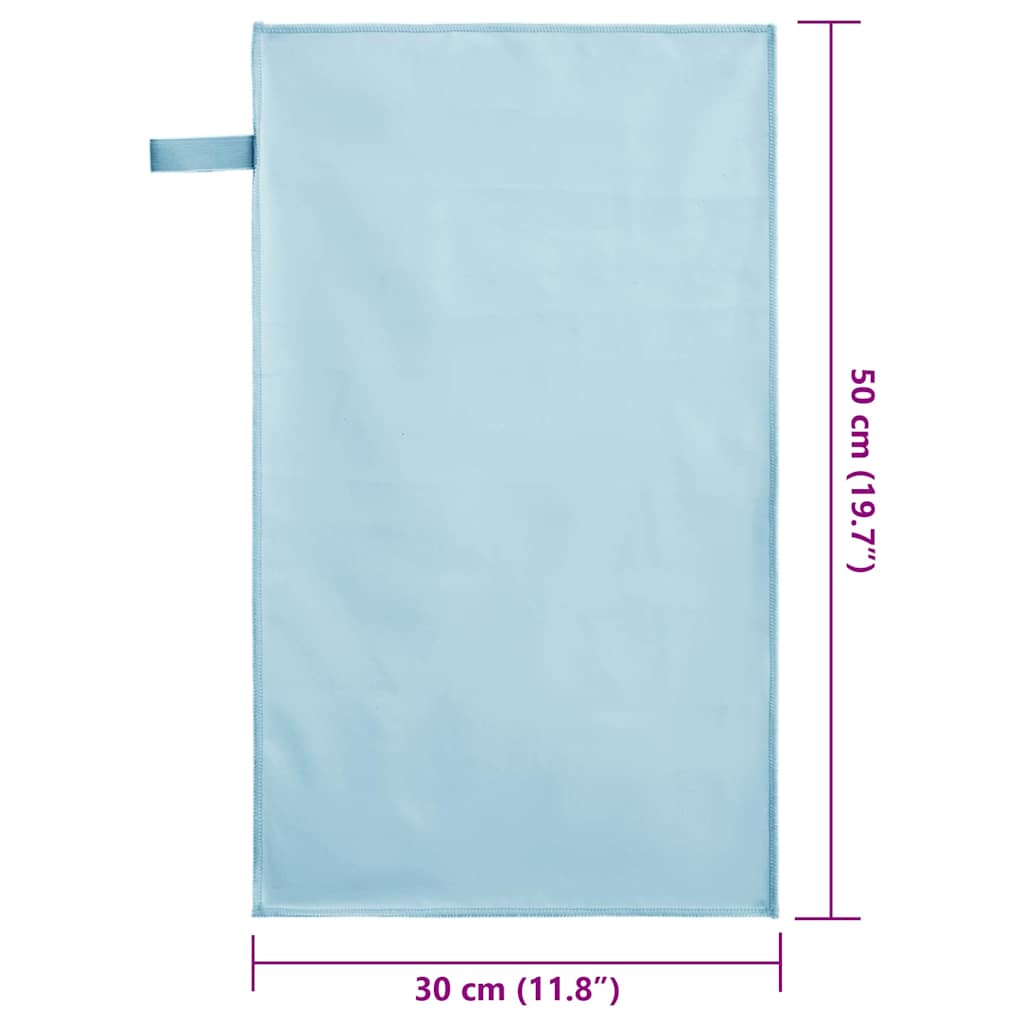 Sportiniai rankšluosčiai 2 pcs Mėlyna 50 x 30 cm