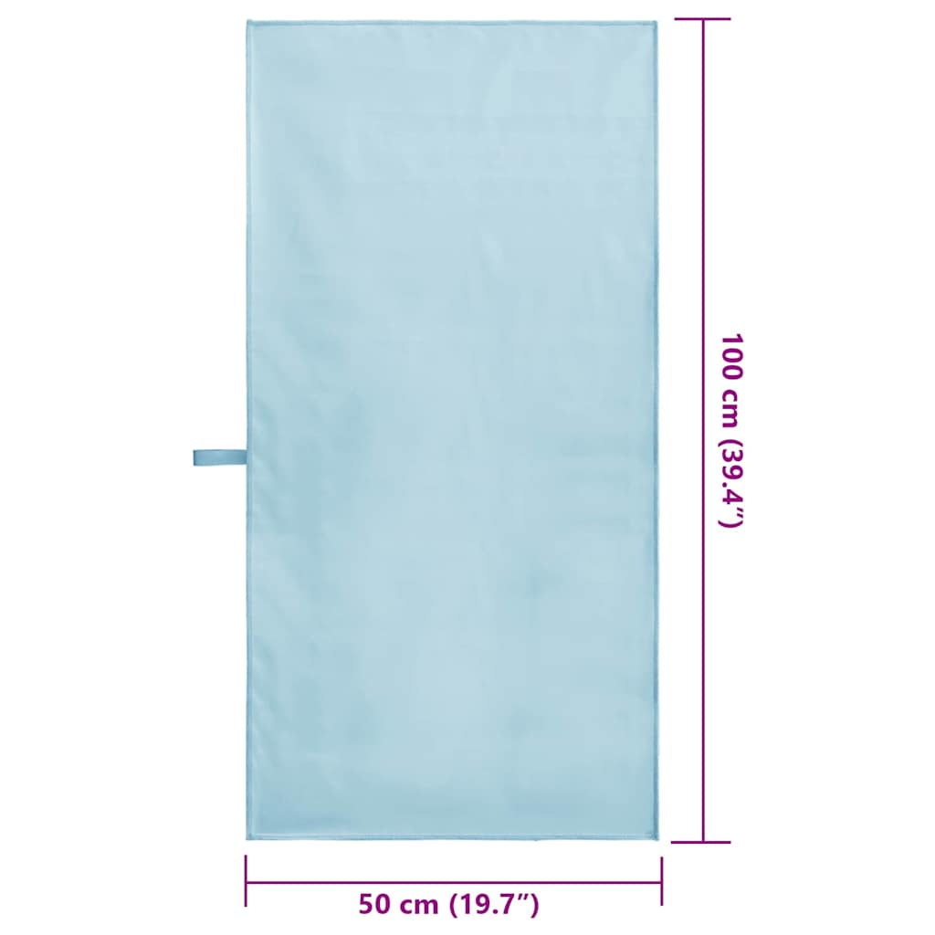 Sportiniai rankšluosčiai 2 pcs Mėlyna 100 x 50 cm
