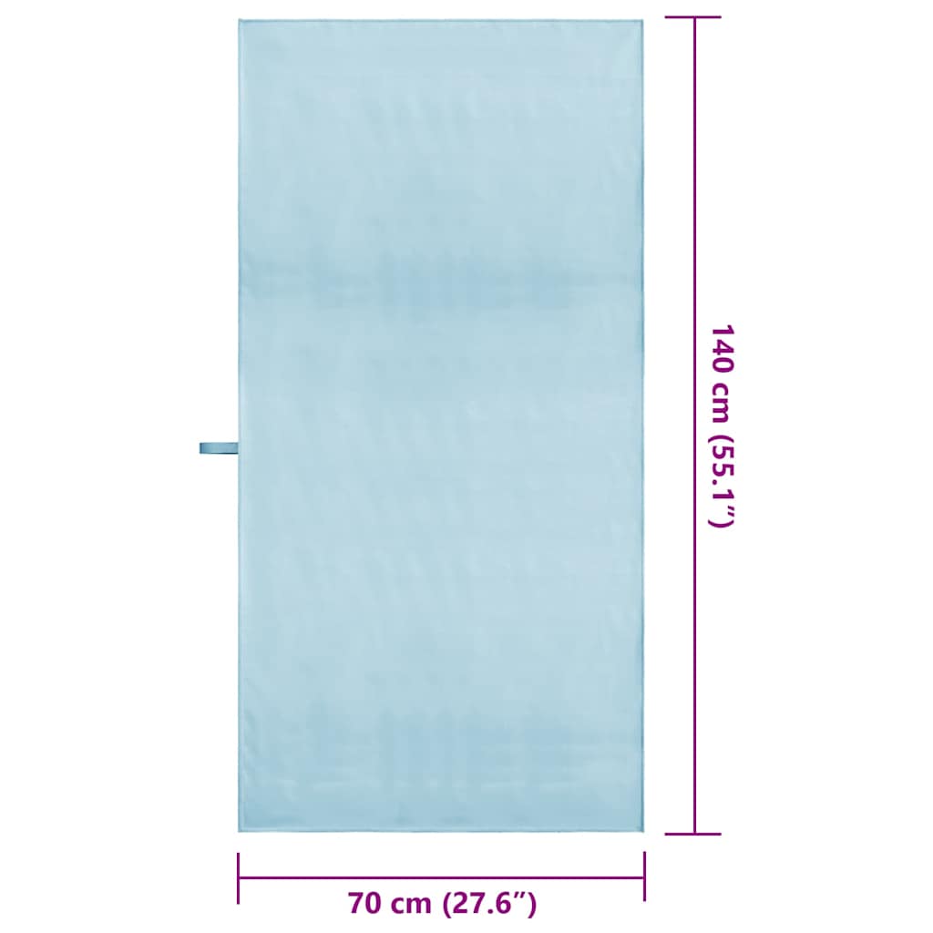 Sportiniai rankšluosčiai 2 pcs Mėlyna 140 x 70 cm