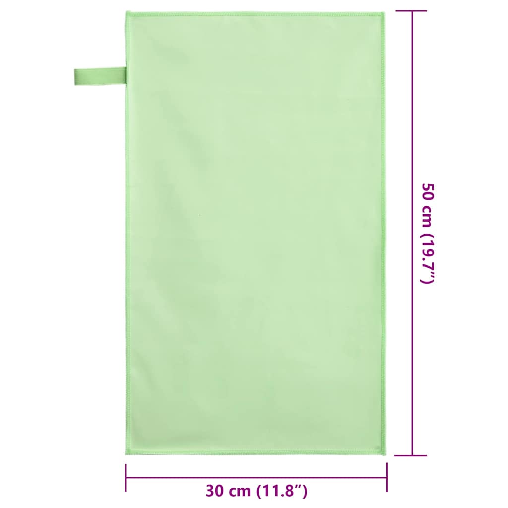 Sportiniai rankšluosčiai 2 pcs Žalia 50 x 30 cm