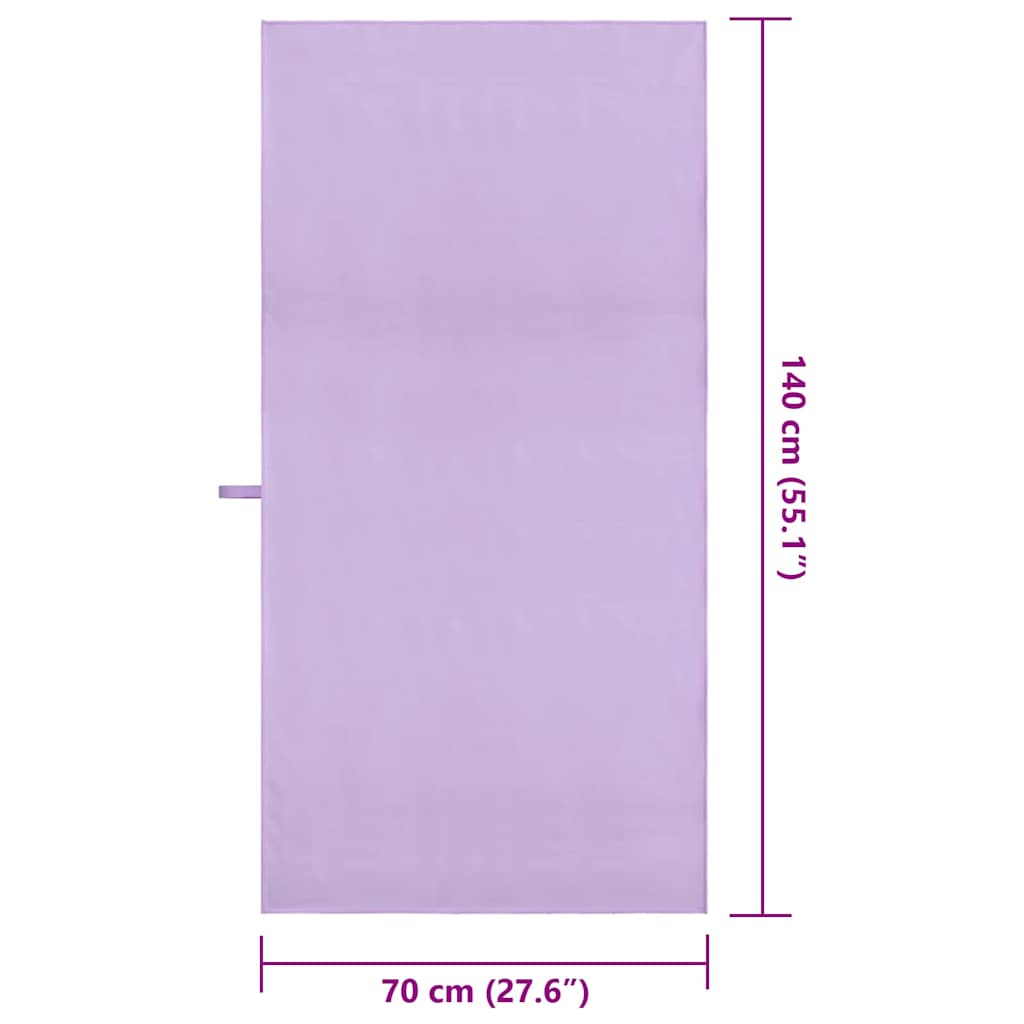 Sportiniai rankšluosčiai 2 pcs Violetinė 140 x 70 cm