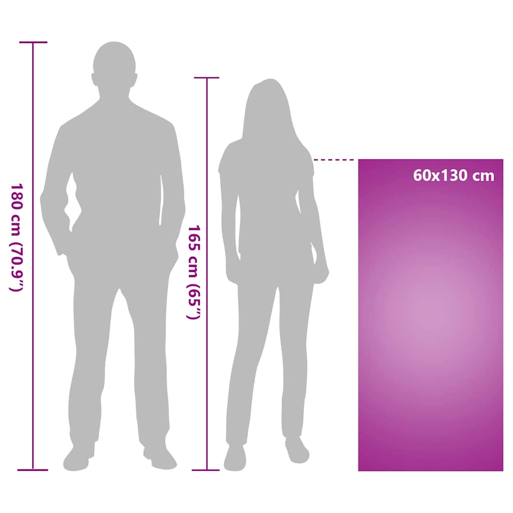 Lauko Kėdžių Rankšluosčiai 2 pcs Violetinė 130 x 60 cm