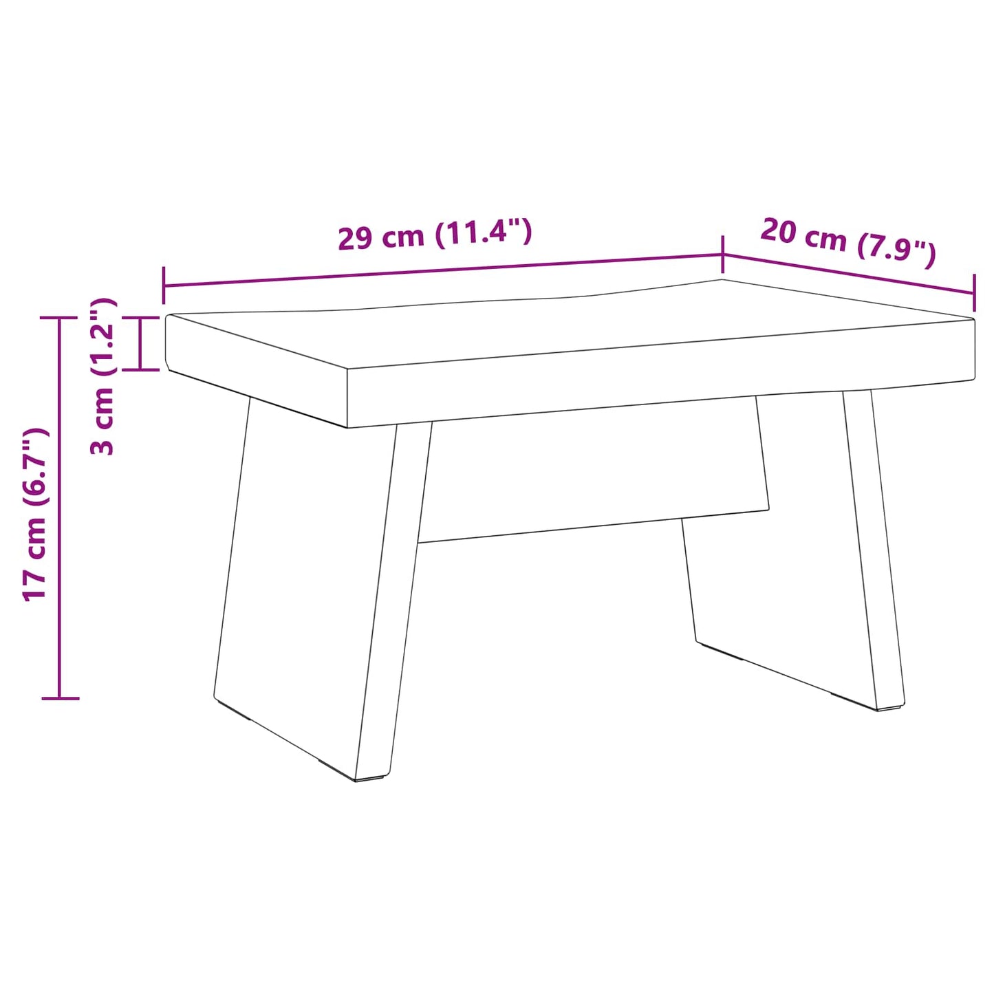 Sūpynes Natūrali 29 x 20 x 17 cm Mahogany Medis