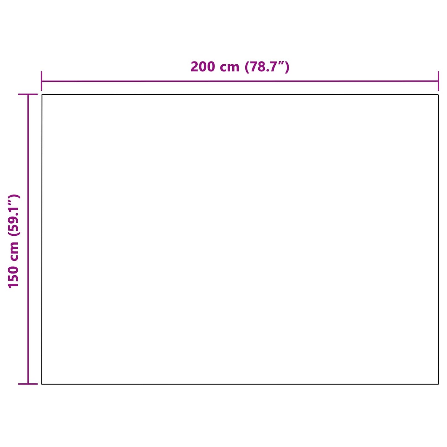 Apklotas Balta 150 x 200 cm Flysas
