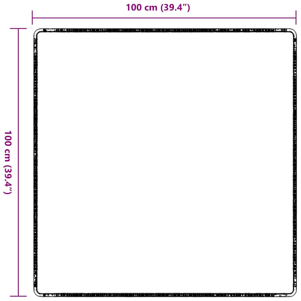 Kilimėlio bėgimo kilimas Tamsiai pilka 100 x 100 cm