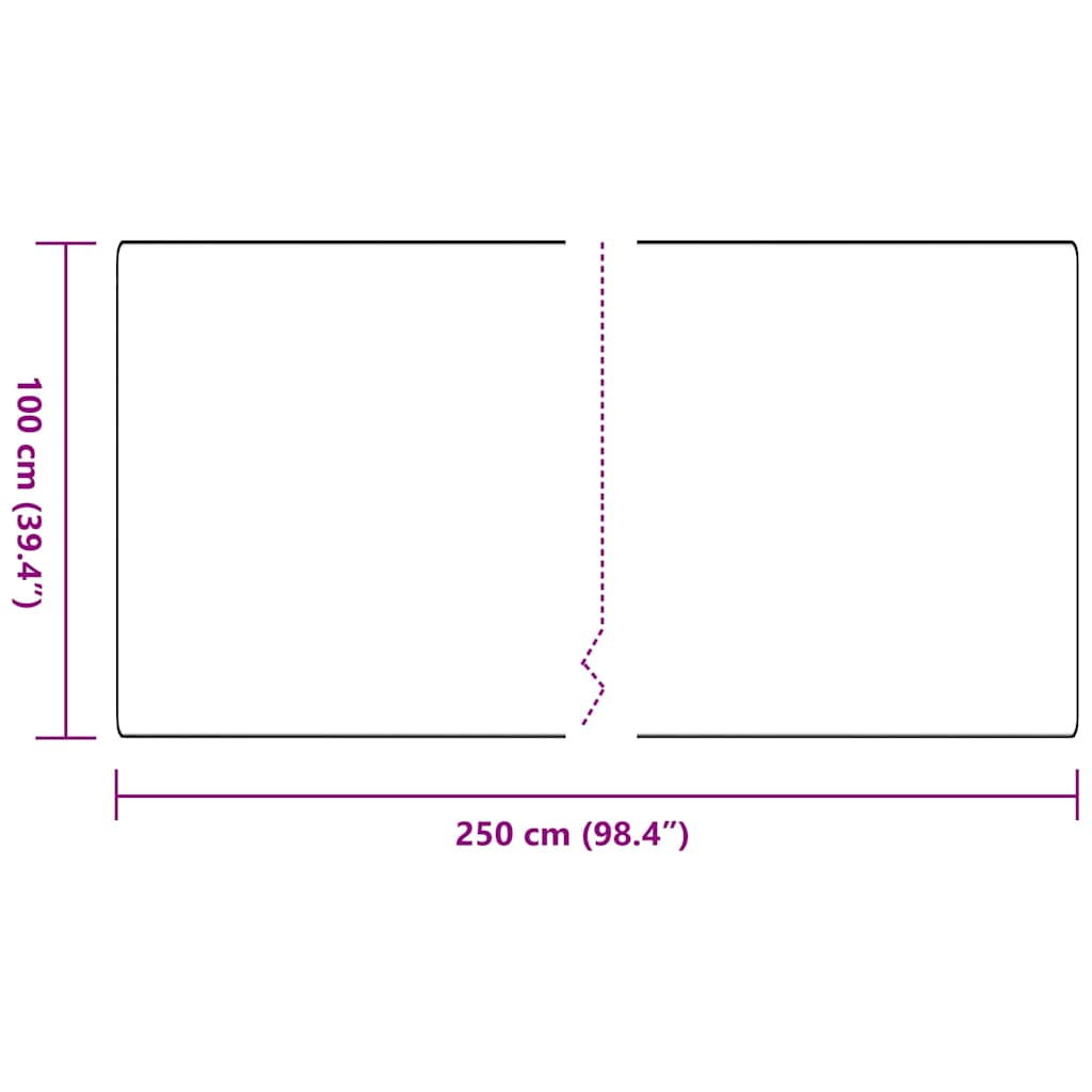 Kilimėlio bėgimo kilimas Šviesiai pilka 100 x 250 cm
