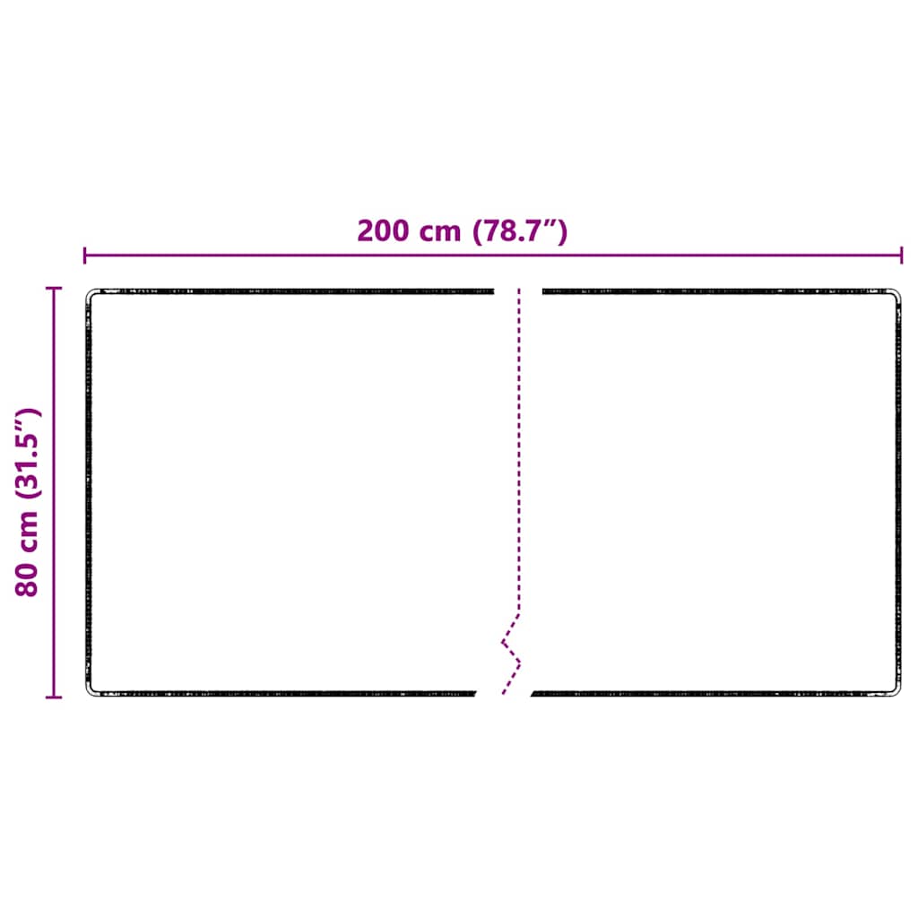 Kilimėlio bėgimo kilimas Pilka 80 x 200 cm