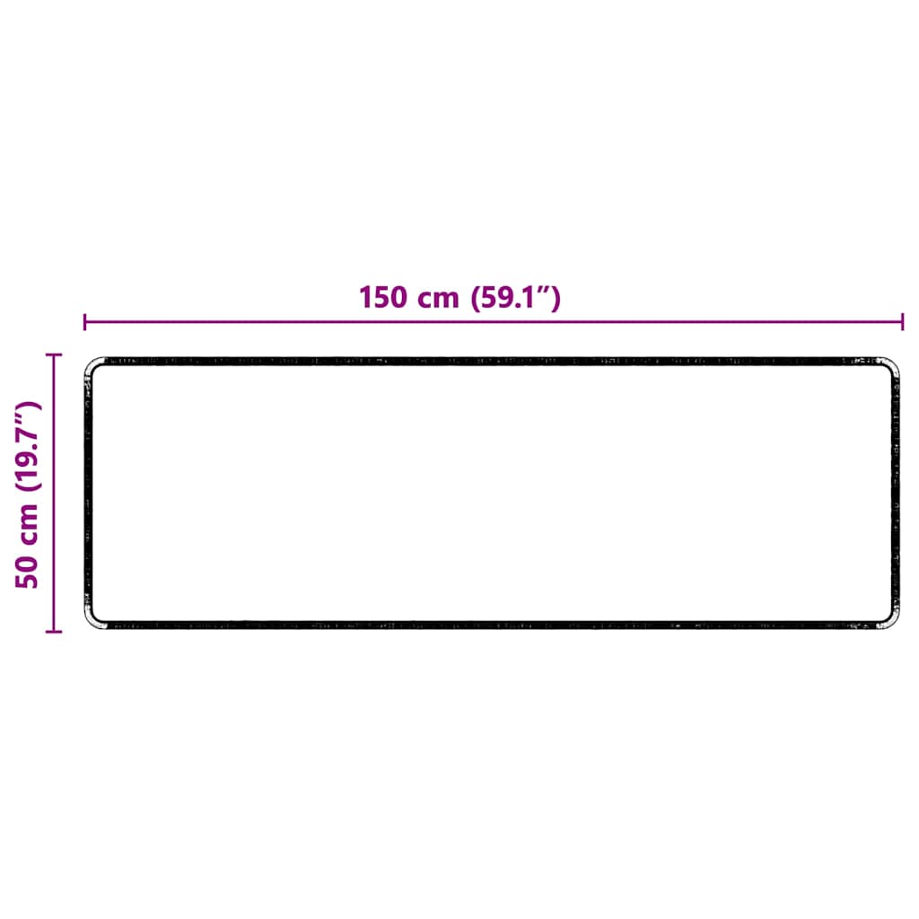 Kilimėlio bėgimo kilimas Juoda 50 x 150 cm