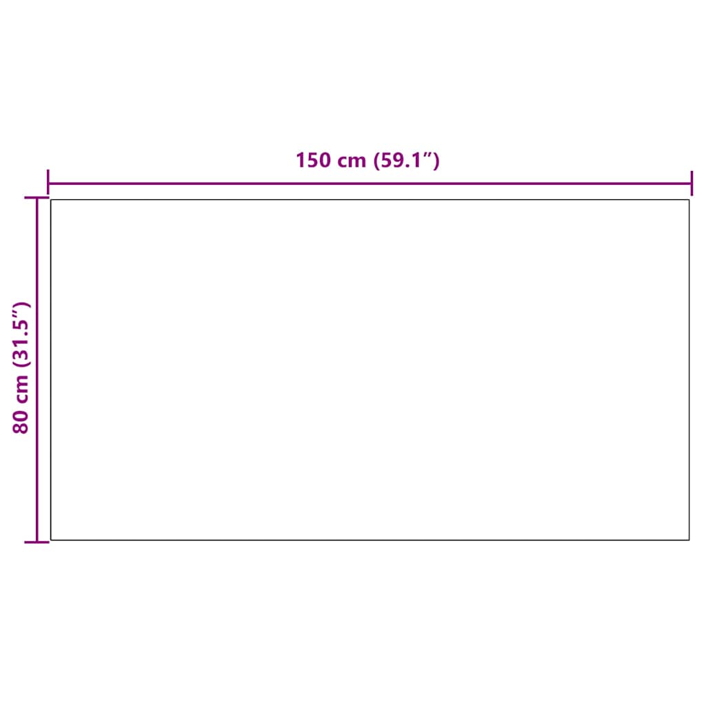 Kilimėlio bėgimo kilimas Šviesiai pilka 80 x 150 cm audinys