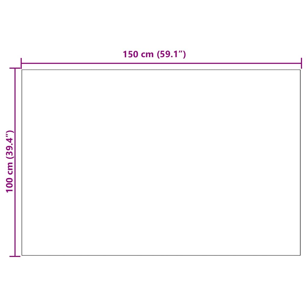 Kilimėlio bėgimo kilimas Šviesiai pilka 100 x 150 cm audinys