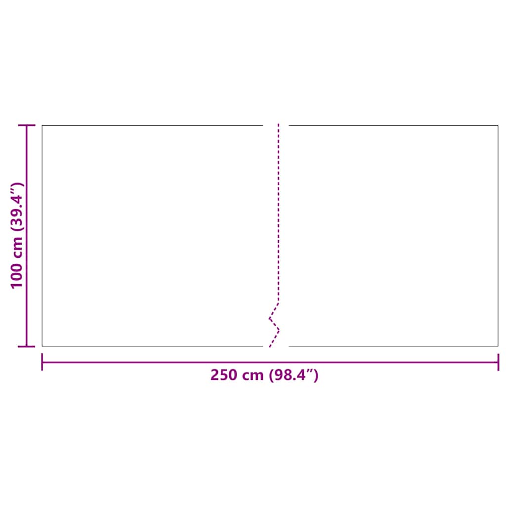 Kilimėlio bėgimo kilimas Šviesiai pilka 100 x 250 cm audinys