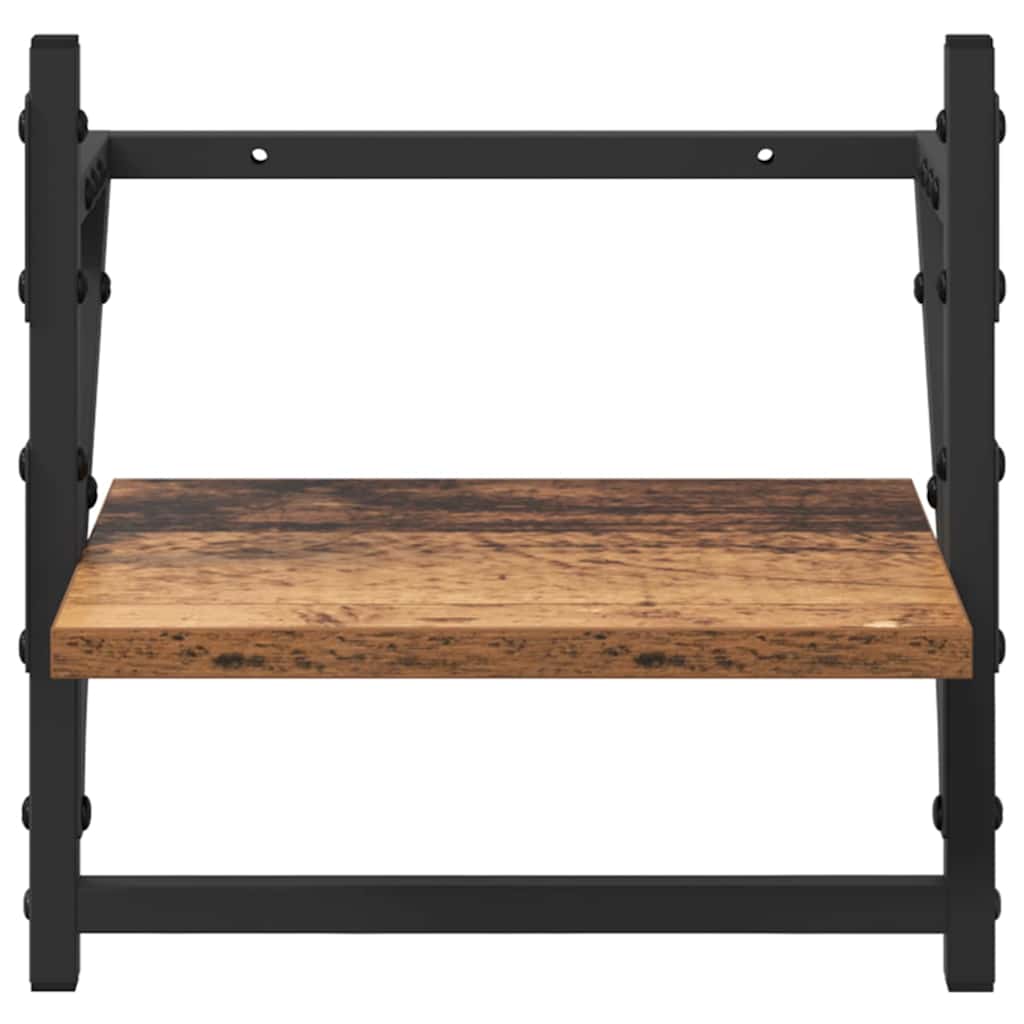 Sieninių lentynų komplektas su lentyna 6 pcs Senovinis medis