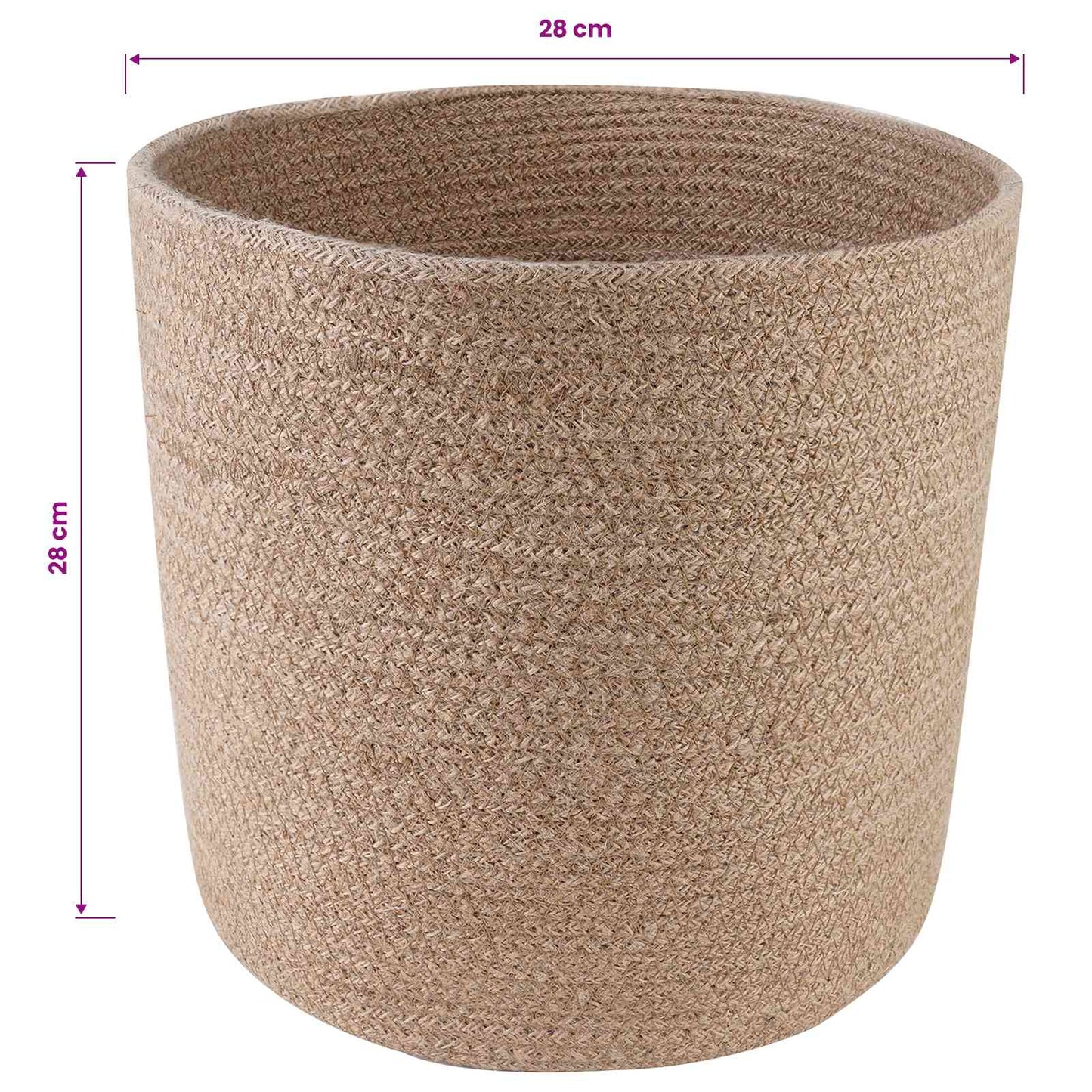 Vazonų rinkinys 2 pcs Natūrali Ø 28 x 28 cm 100% Tossa Džiutas