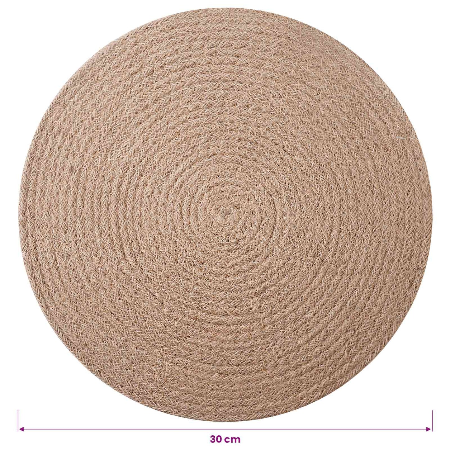 Džiuto paveikslai 50 pcs Natūrali Ø 30 cm 100% Tossa Džiutas