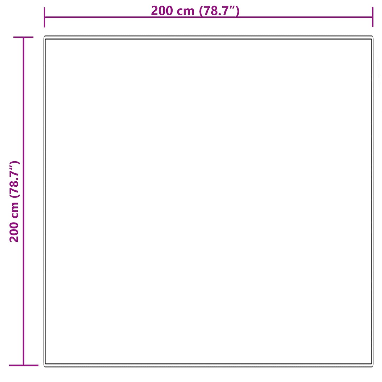 Dirbtinio avikailio kilimas Tafalla Kreminė 200 x 200 cm