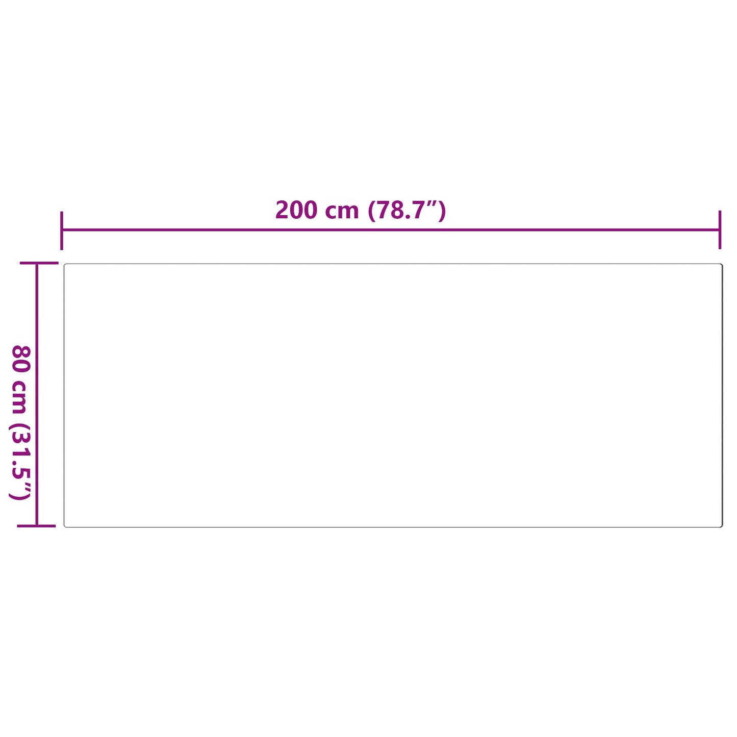 Dirbtinio triušio kailio kilimas Olite Pilka 80 x 200 cm
