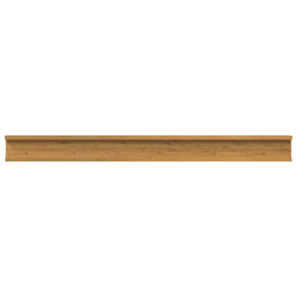 Sieninės lentynos 2 pcs Smėlio 100 x 9 x 3 cm Apdirbta mediena