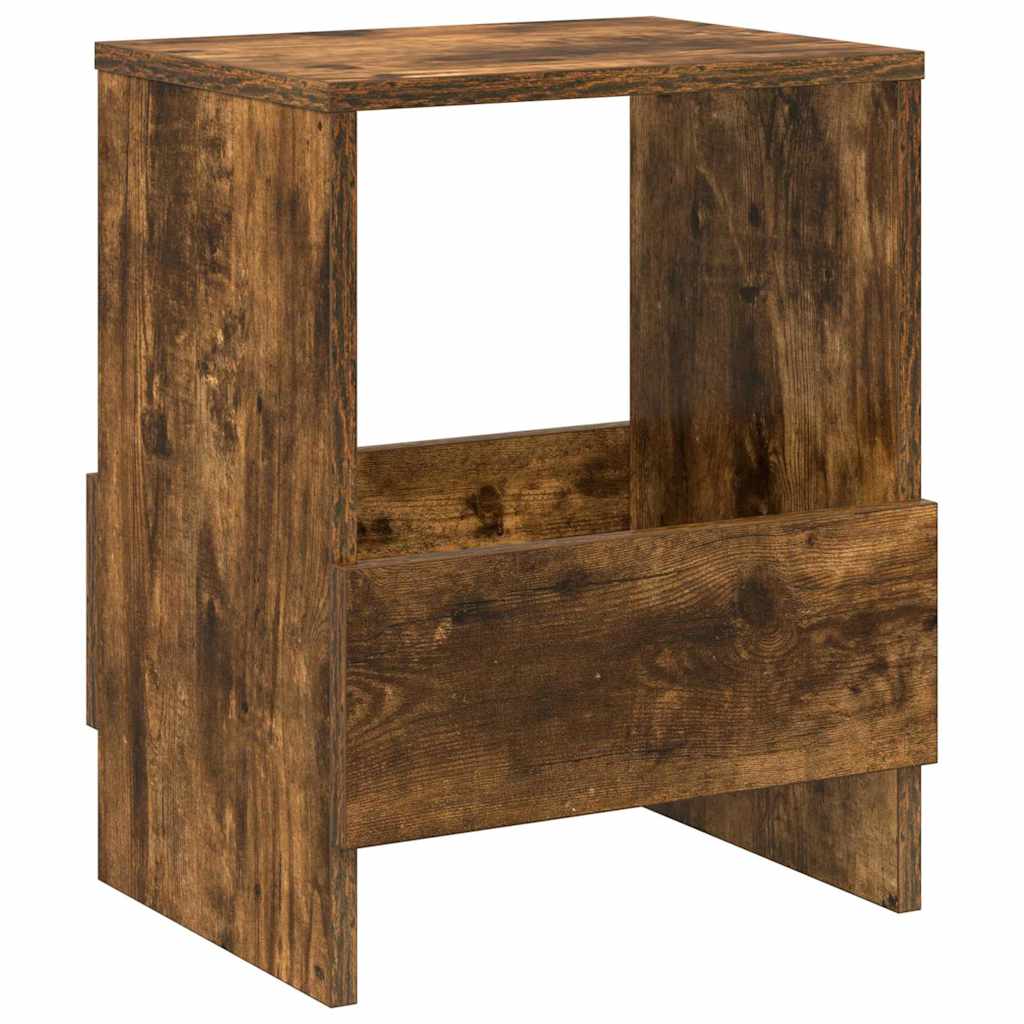 Žurnalų stovas 2 pcs Rūkyta ąžuolas 35 x 30 x 45 cm