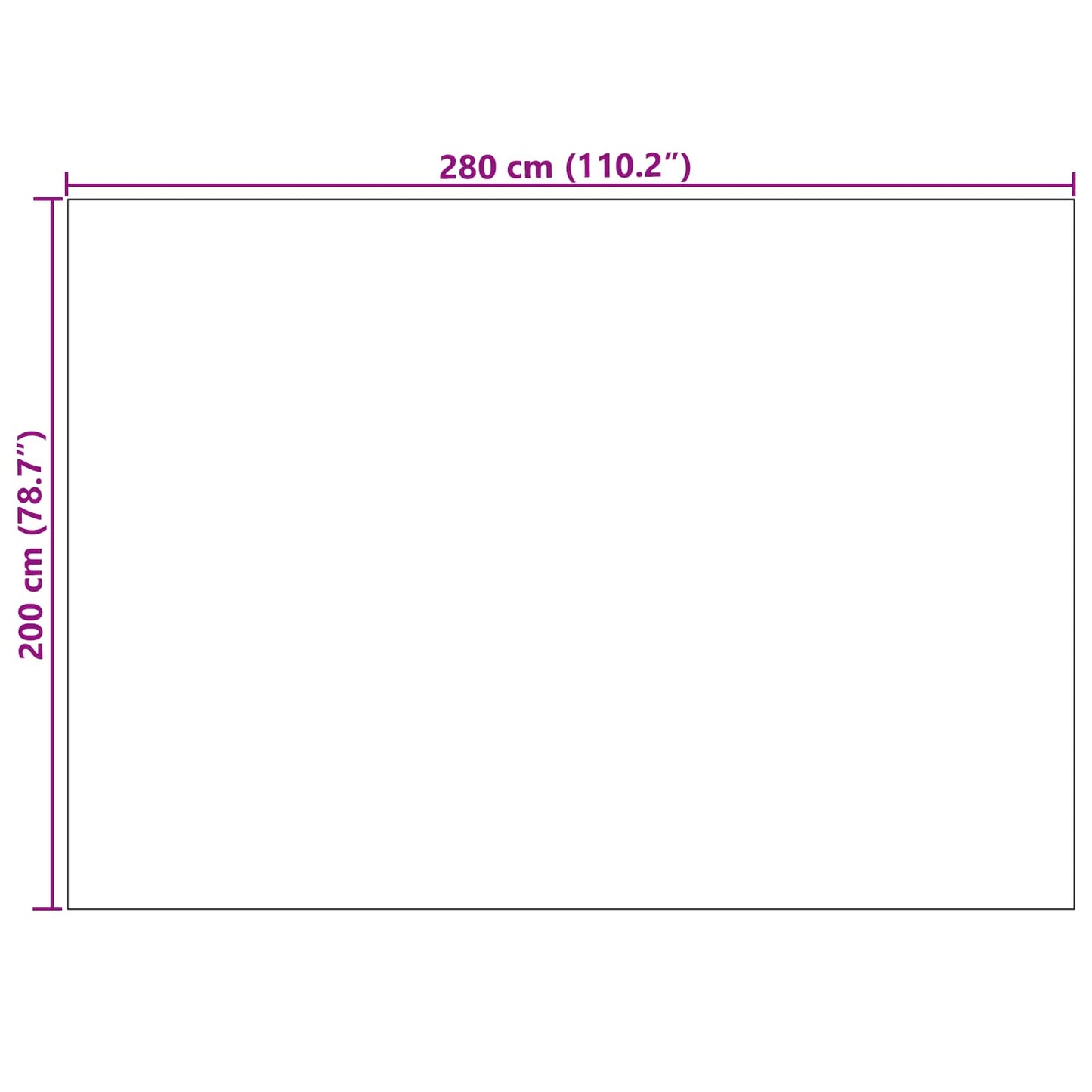 Vidaus ir lauko kilimas PALMERAS Smėlio 200 x 280 cm