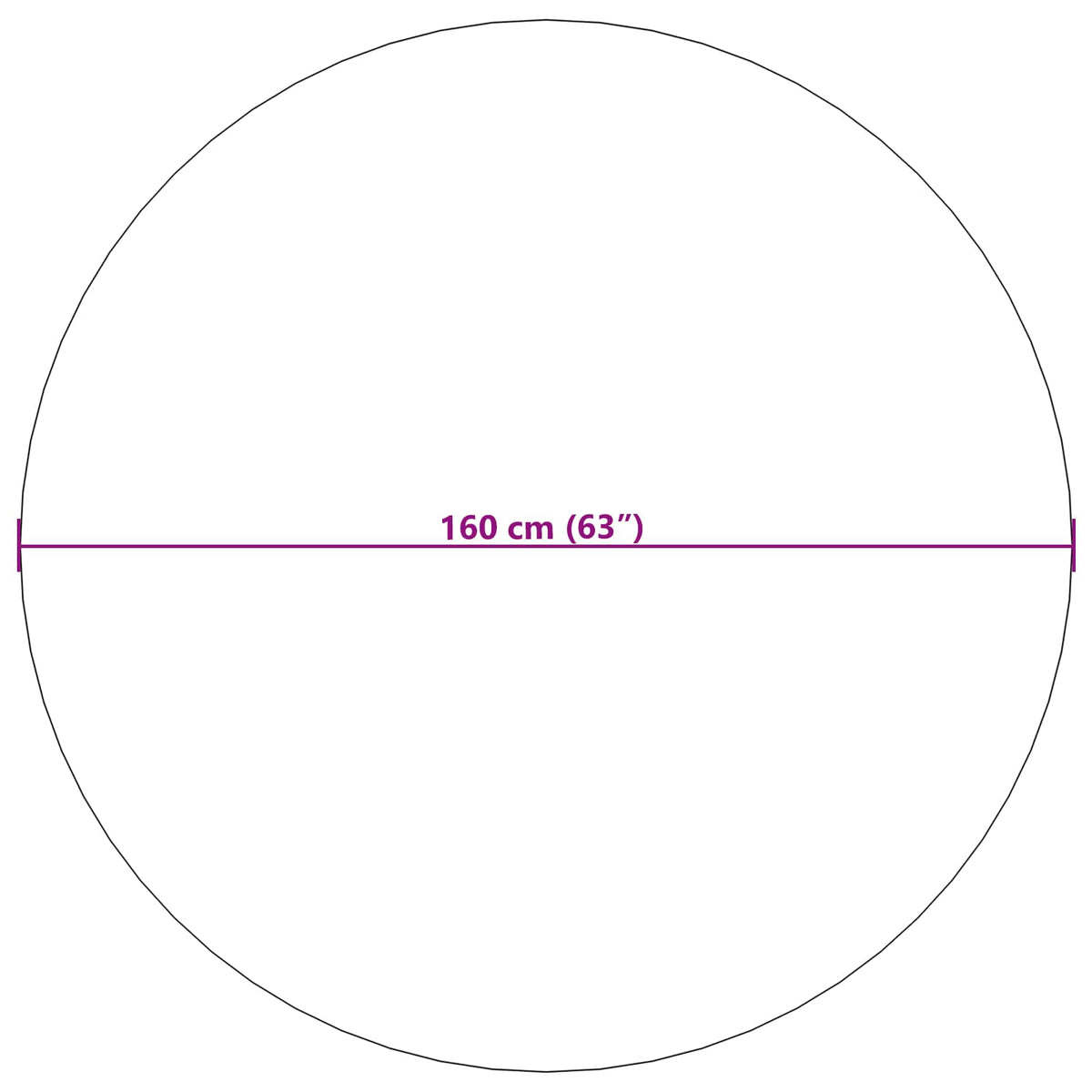 Vidaus ir lauko kilimas PALMERAS Smėlio Ø 160 CM Poliesteris