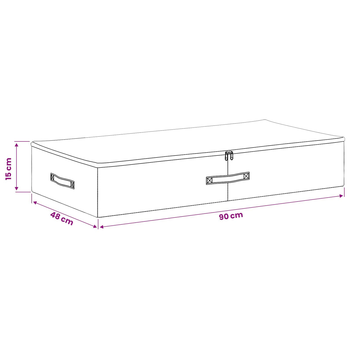 Saugojimo dėžė 6 pcs Antracito 90 x 48 x 15 cm