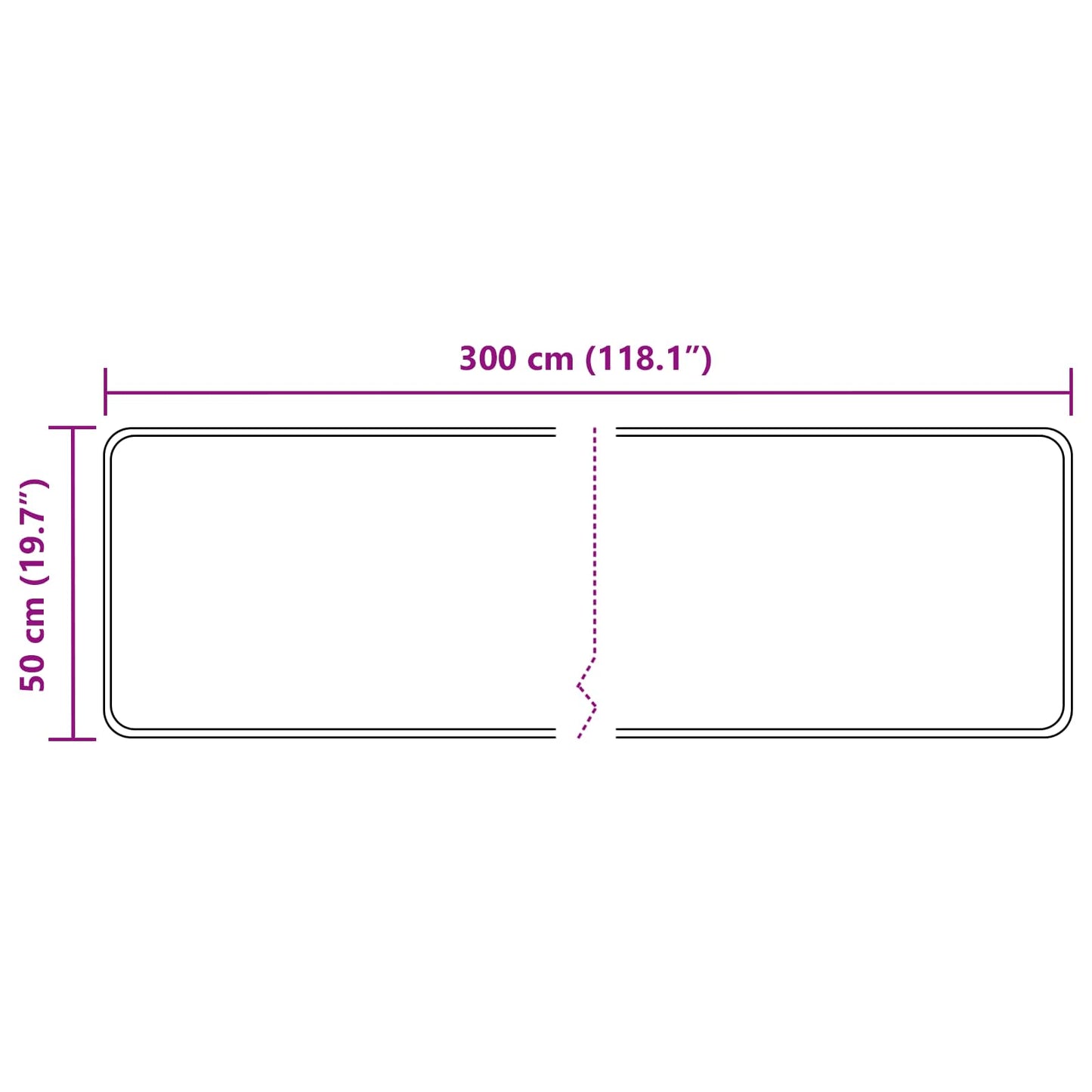 Kilimėlis MARSA Miško Žalia 300 x 50 cm Poliesteris ir PVC