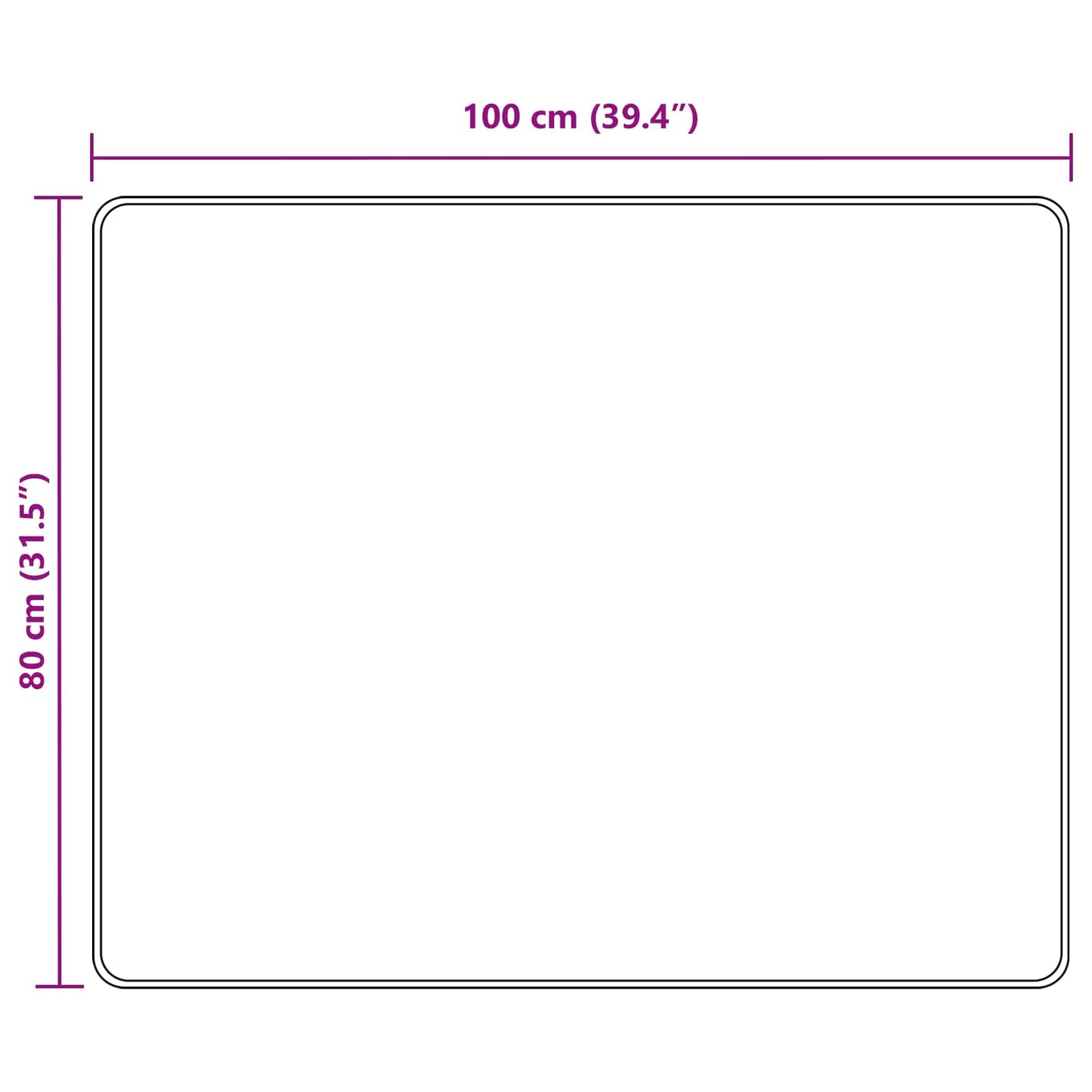 Kilimėlis MARSA Pilka 100 x 80 cm Poliesteris ir PVC