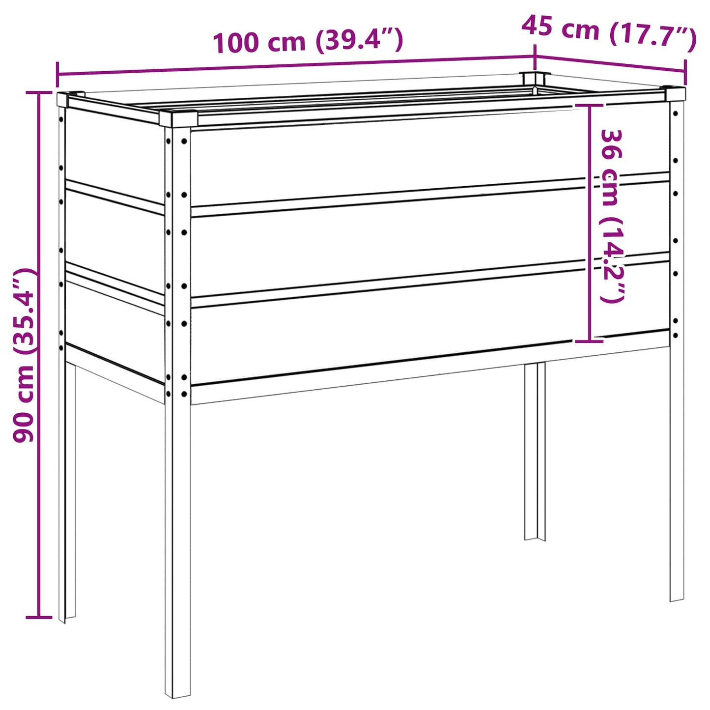 Lovelis Antracitas 100 x 45 x 90 cm Cinkuota plienas