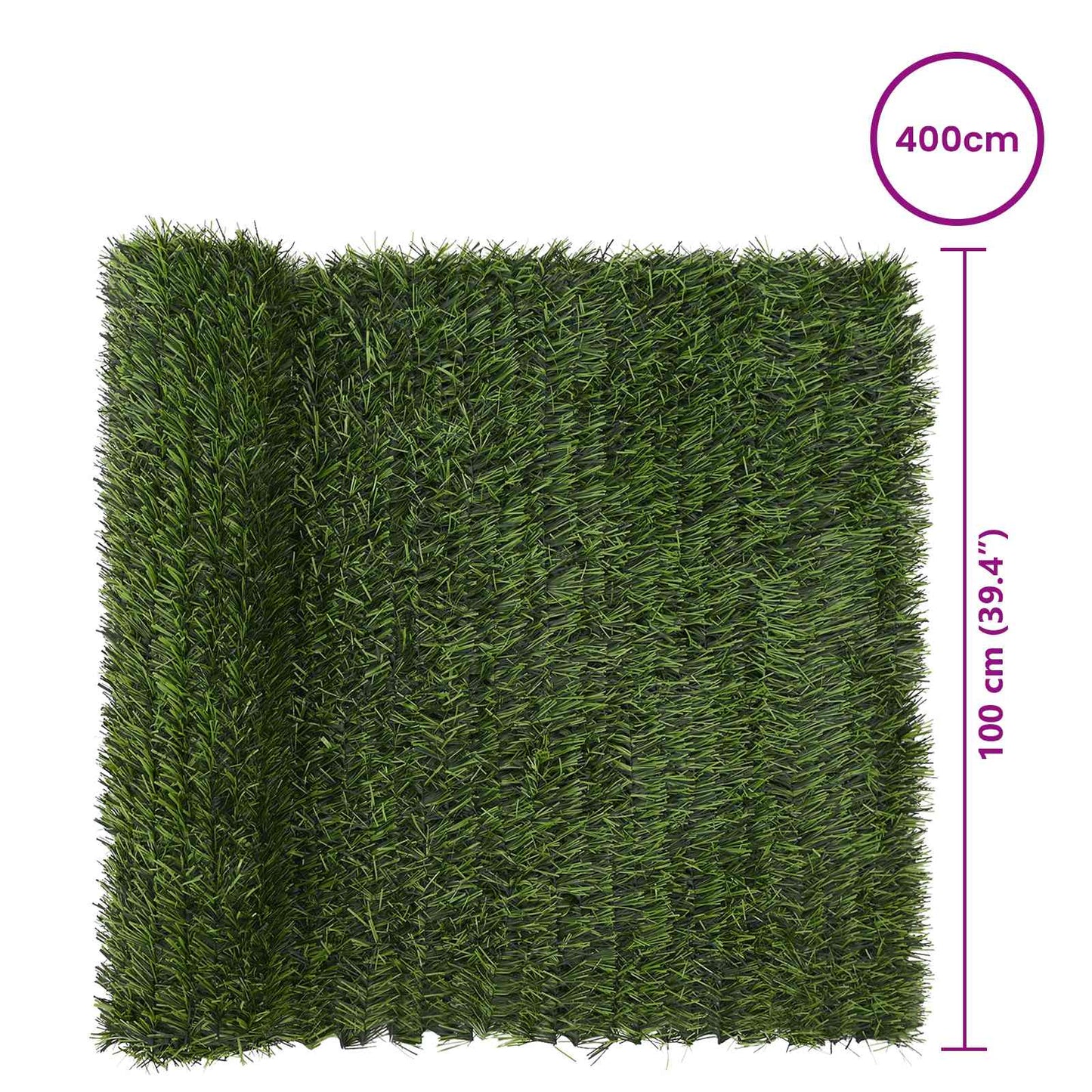 Dirbtinė tvora Šviesiai žalia 1 x 4 m PVC ir Plienas