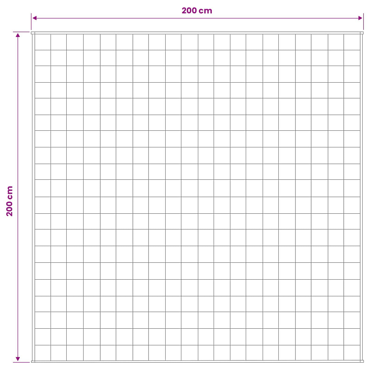 Svorio antklodė Balta 200 x 200 cm 13 kg 100% Medvilnė 205T