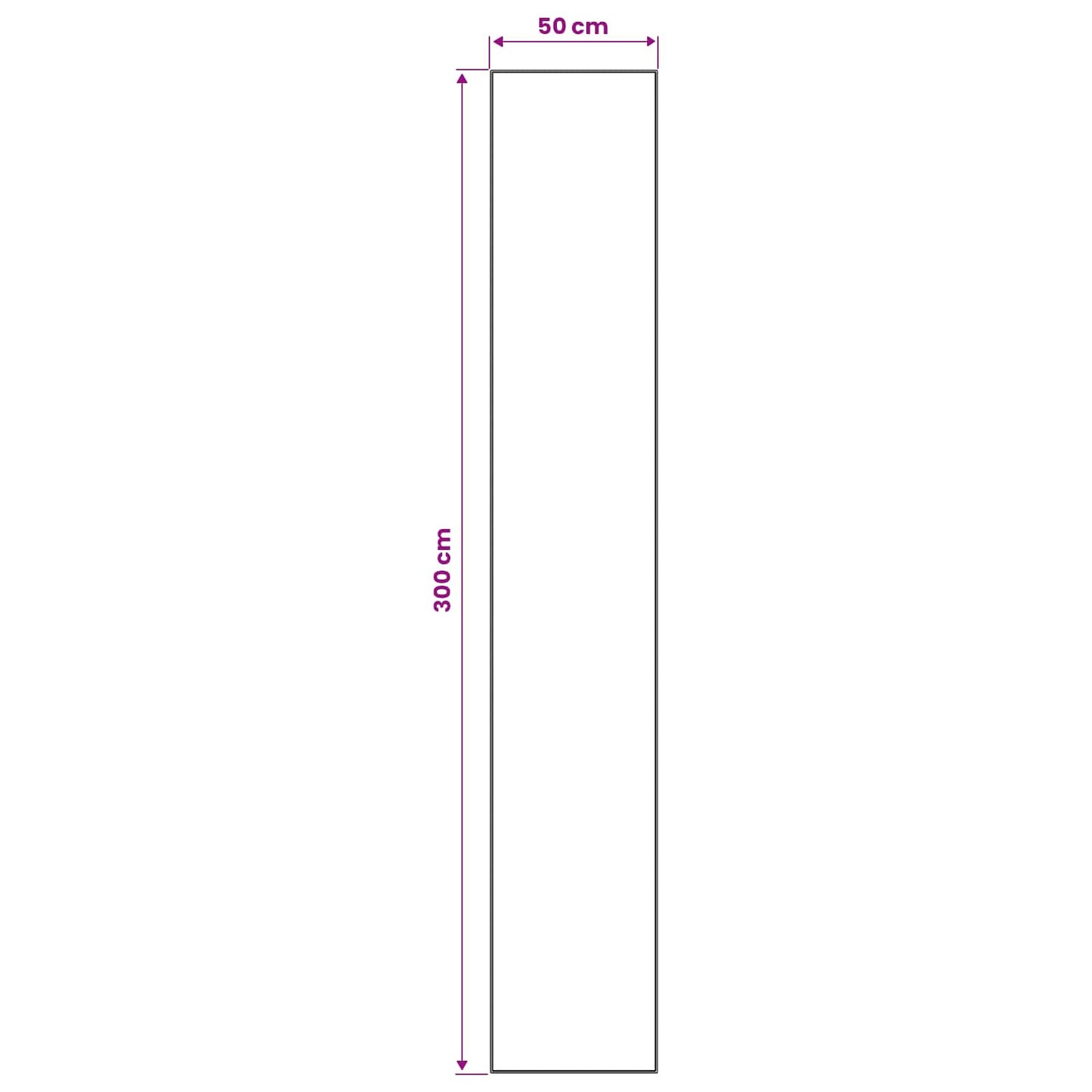 Kilimėlis LESAKA spalvingas 50 x 300 cm