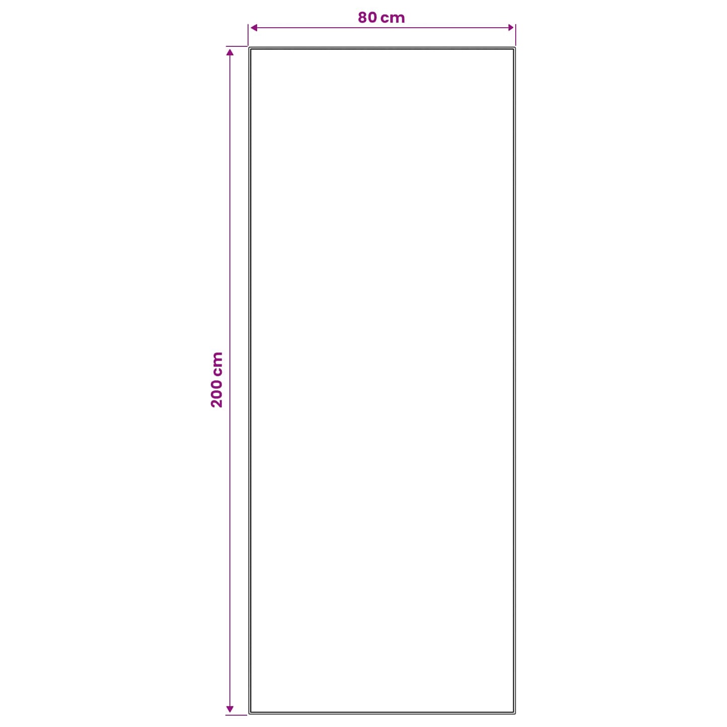 Kilimėlis LESAKA Ruda 80 x 200 cm Deimantinė aksominė medžiaga
