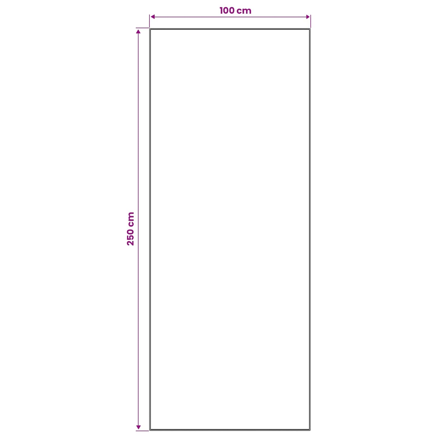 Kilimėlis LESAKA spalvingas 100 x 250 cm