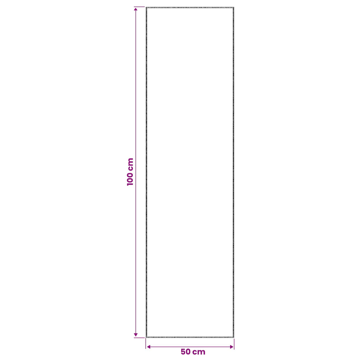 Kilimas Antracito 50 x 100 cm 100% poliesteris 3 mm Plaunamas