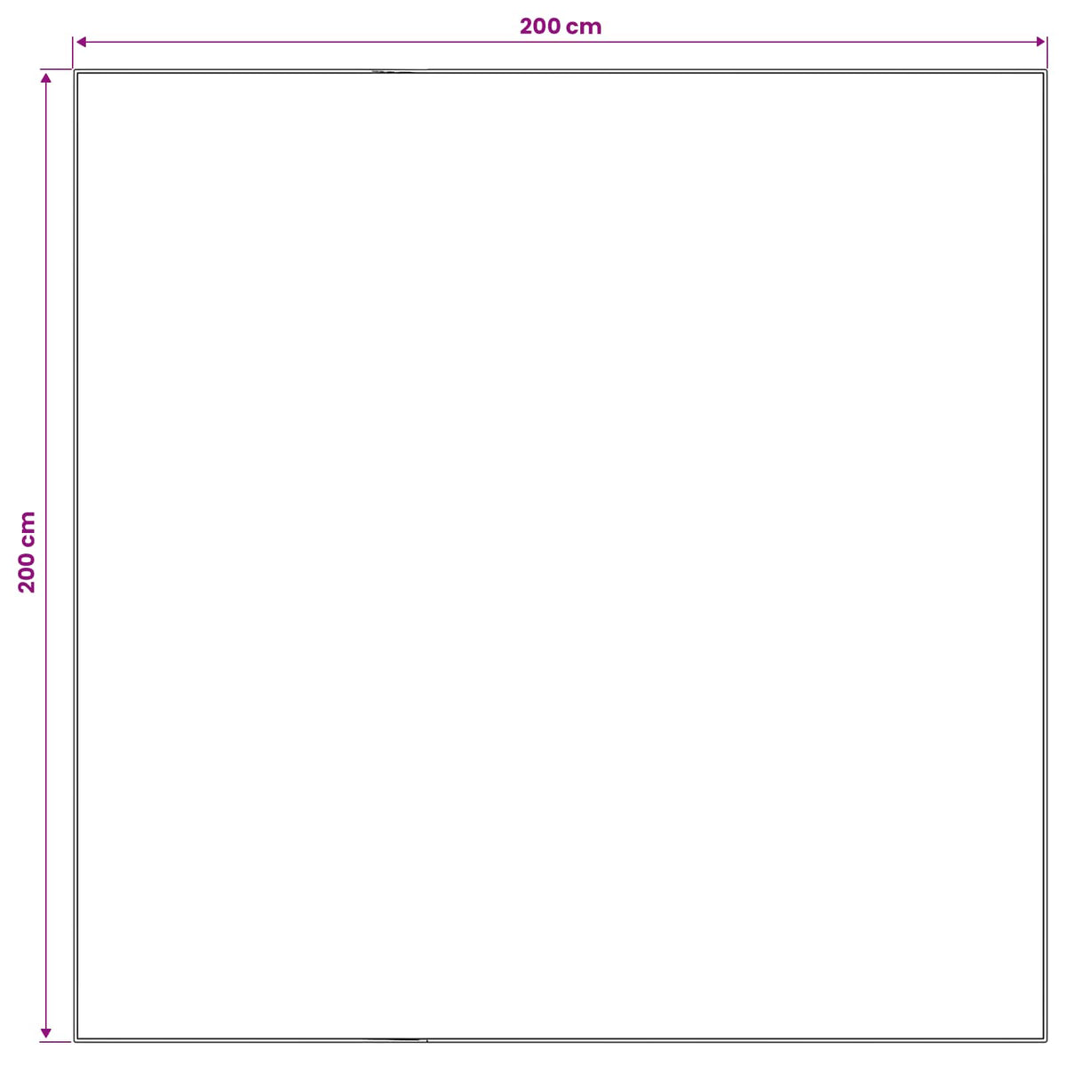Kilimas ORIZ Raudona 200 x 200 cm 100% poliesteris