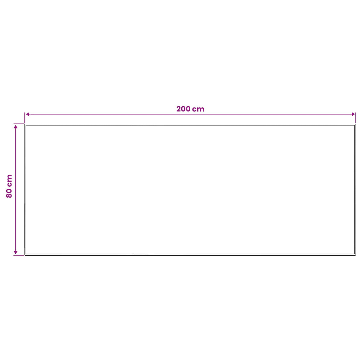 Kilimas ORIZ Oranžinė 80 x 200 cm 100% poliesteris