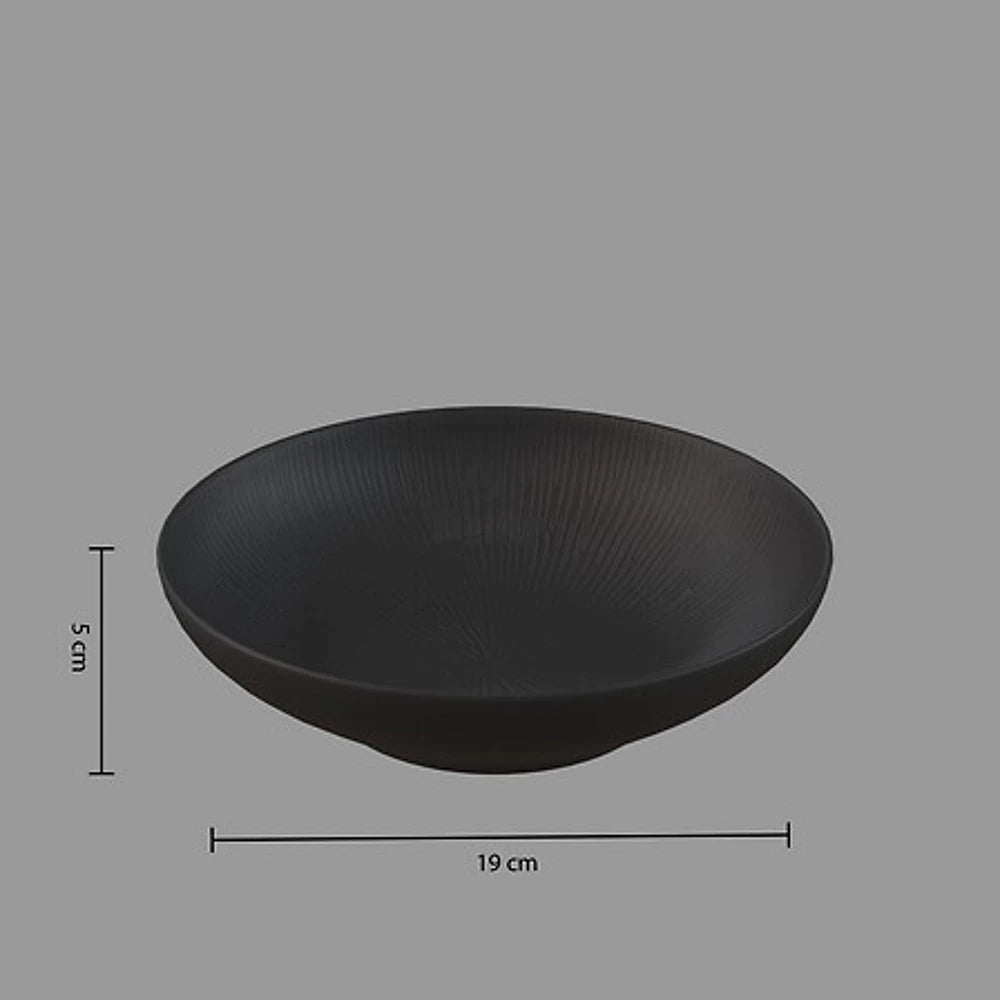 Juoda gili lėkštė (Ø19 cm)